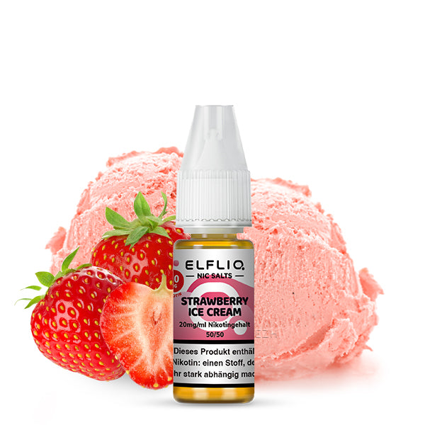 Elfbar ELFLIQ - Strawberry Ice Cream - AceVapes